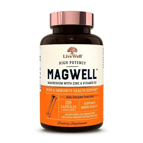 Best Magnesium Supplement - LiveWell™ Labs MagWell™ With Zinc & Vitamin D3 Review